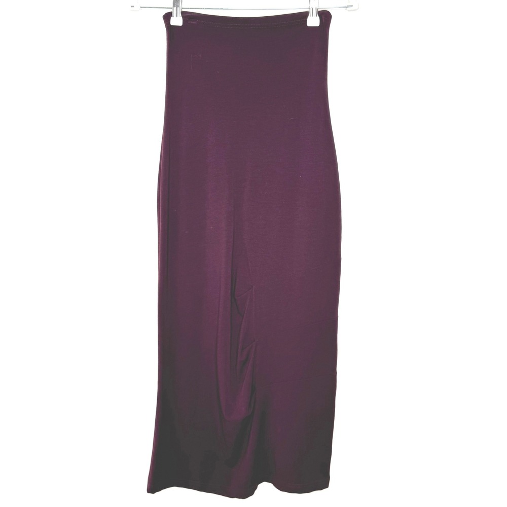 Lilith Wool Blend‎ Maxi Skirt wine color Size Small